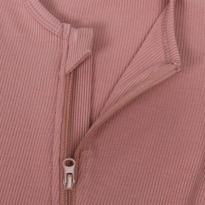 Romper with zipper