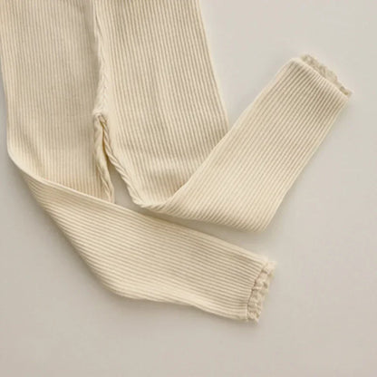 Leggings with lace