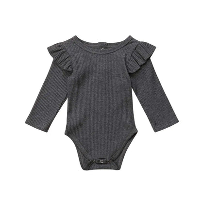 bodysuit with ruffled sleeves