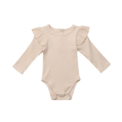 bodysuit with ruffled sleeves