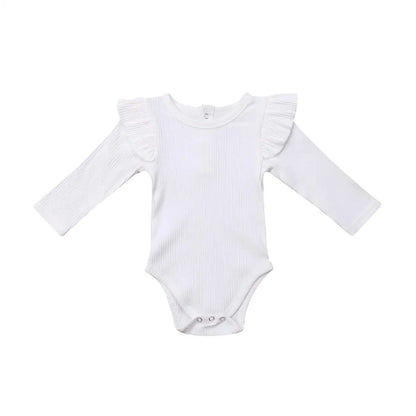 bodysuit with ruffled sleeves