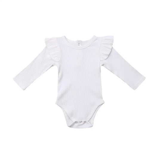 bodysuit with ruffled sleeves